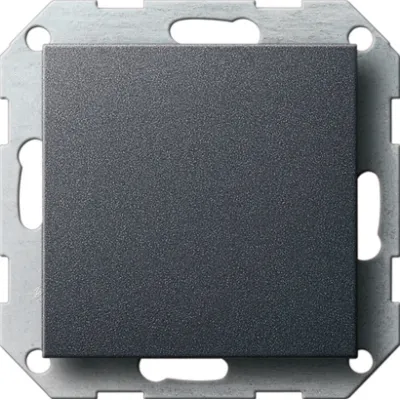 Gira Blindabdeckung mit Tragring 026828 | System 55 | Unterputz | Schraubbefestigung | halogenfrei | anthrazit