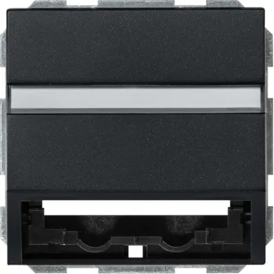 GIRA Datenhaube Tragring 0870005 System 55 | Bedienelement Datenanschluss | Unterputz | Schwarz matt