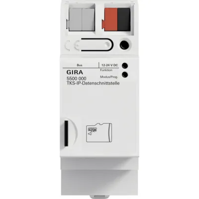 GIRA TKS-IP-Datenschnittstelle 5500000 | 2-Draht-Bus zu IP | DIN-Schiene | PC-Steuerung | Innenbereich