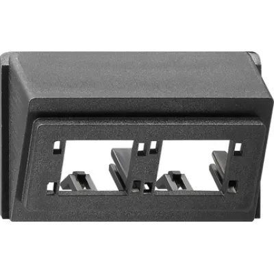 GIRA Datenhaube Freenet 004700 | Modular-Jack Zentralplatte Cat.5/6 RJ45 | Klemmbefestigung schwarz