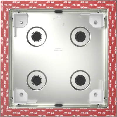 GIRA Einbaudose flächenbündig 552800 | System 106 | 2x2-fach | 274x274x38mm | Unterputz | anthrazit | Kunststoff