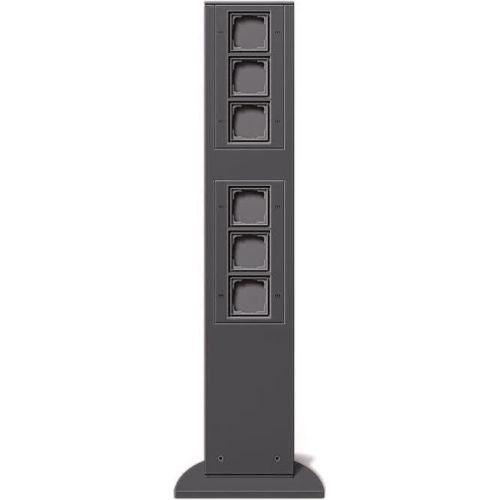 Bild: GIRA Energiesäule 135128 769 mm 6x Leereinheit anthrazit