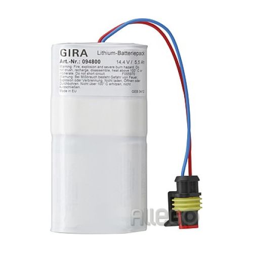 Bild: Gira Ersatz-Batteriepack 14,4V Funkalarm 094800