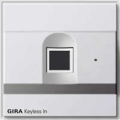 Gira Fingerprint-Leseeinheit Keyless In TX_44 261766 | biometrisches Zutrittskontrollsystem | Unterputz | IP20 | weiß
