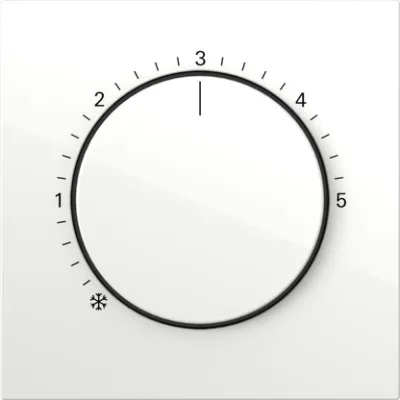 GIRA Abdeckung für Raumtemperaturregler 2706112 | Thermostat Abdeckung | 55x55 mm | Kunststoff | IP20 | reinweiß