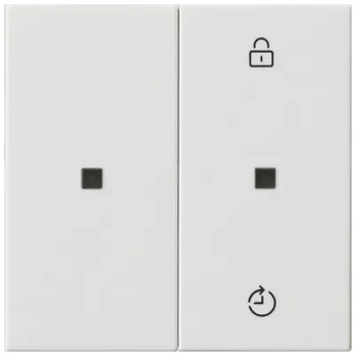 GIRA eNet Funk Bedienaufsatz Memory 549303 | System 55 | Jalousie Dimmer Schalter | Thermoplast | reinweiß glänzend