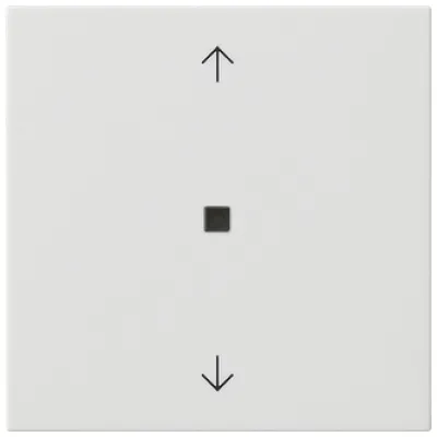 GIRA Funk-Bedienaufsatz 549403 | eNet System 55 | Schalter Dimmer Jalousie | Kunststoff weiß glänzend