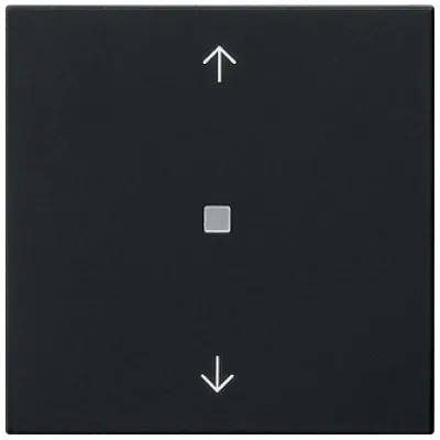 GIRA eNet Funk-Bedienaufsatz 5494005 | System 55 | Pfeilsymbole | schwarz matt | Kunststoff | für Jalousie, Dimmer