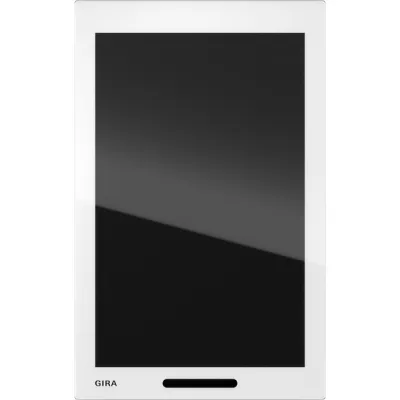 GIRA Raumbediengerät G1 208712 | KNX Touchpanel 2. Generation | Glas weiß | Unterputz | ohne WLAN | Multitouch