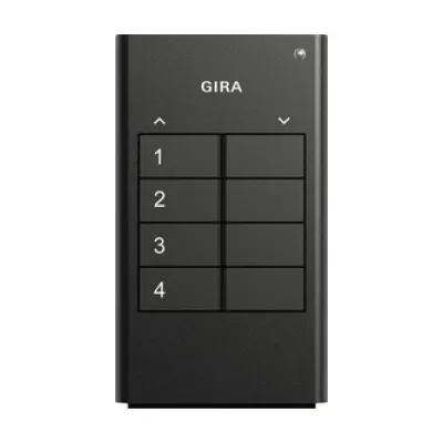 GIRA KNX RF-Handsender 4-fach 512400 | Funk-Fernbedienung | programmierbar | Szenensteuerung | anthrazit