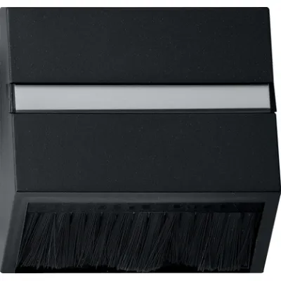 GIRA Abdeckhaube steckbar 0682005 | Adapterrahmen System 55 | Klapphaube 50x50 mm | Kunststoff matt | schwarz