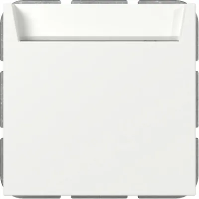 GIRA Hotel-Card-Schalter 314027 | System 55 | 10A 250V | Unterputz | Schließer 1-polig | mit N-Klemme | Reinweiß matt