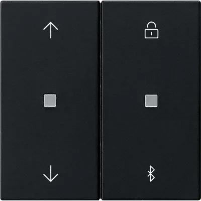 GIRA Jalousie- und Schaltuhr System 3000 | 5367005 | Bluetooth Steuerung | Zeitschaltuhr | System 55 | Schwarz matt