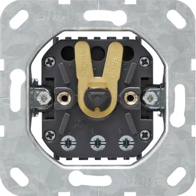 Gira Jalousieschalter Einsatz 1-polig | Unterputz | Drehknopf | 10A 250V | IP20 | mechanisch