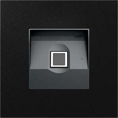 GIRA Fingerprintmodul Keyless In 5551925 | biometrisch | System 106 | Bus | schwarz matt | IP44 | Metall