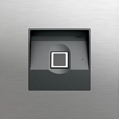 GIRA Fingerprintmodul Keyless In 5551920 | System 106 | biometrisch | Zutrittskontrolle | Unterputz | Edelstahl | IP44