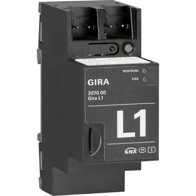 GIRA KNX Logikmodul L1 REG 207000 | Logikbaustein für Hutschiene | 2TE | Smart Home Automatisierung
