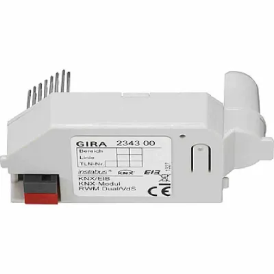Gira KNX Modul 234300 | für Rauchwarnmelder Dual/VdS | KNX Anbindung | Alarm- und Statusmeldungen | Klemmbefestigung