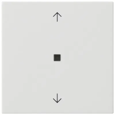 GIRA KNX RF Bedienaufsatz 1fach 510503 | System 55 | Pfeilsymbole | integrierter Temperatursensor | weiß glänzend