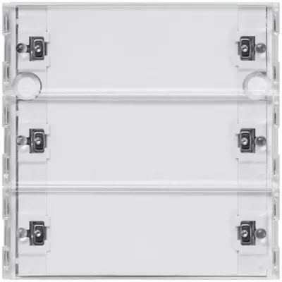 Gira KNX RF Tastsensor 3-fach 510300 | System 55 | Funk | Unterputz | LED-Anzeige | IP20 | Inbetriebnahme-Wippe