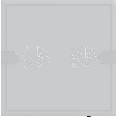 GIRA KNX Tastsensor 4 Komfort 1fach 5001028 | Unterputz | LED-Anzeige | Diebstahlschutz | Metall lackiert | Anthrazit
