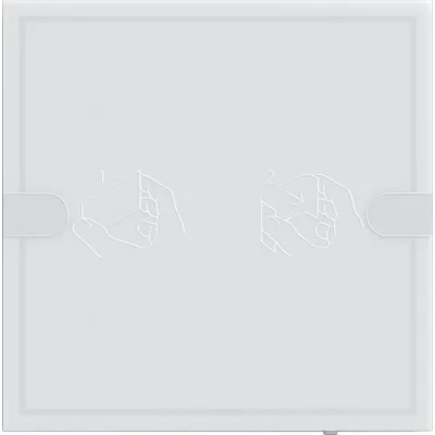 GIRA KNX Tastsensor 4 Komfort 1fach 5001003 | Busankoppler | LED-Anzeige | Unterputz | Diebstahlschutz | Weiß