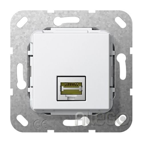 Bild: Gira Modular Jack RJ45 Cat6A rws LSA Plus Buchse 569603