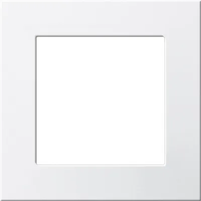 GIRA Montagerahmen 2648112 | Flächenschalter Rahmen | Zentralplatte | glänzend | halogenfrei | IP20 | weiß RAL 9010