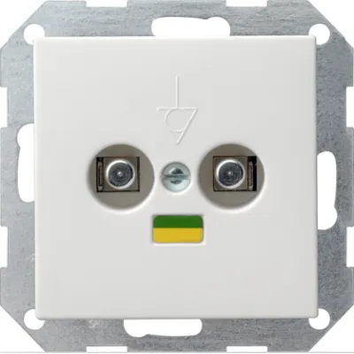 GIRA Potentialausgleichsdose 040503 | 2-fach | System 55 | Unterputz | reinweiß glänzend | DIN 42801 | Anschluss 6–10mm²
