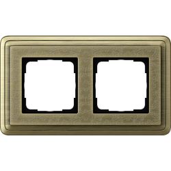 GIRA Rahmen 0212661 2fach ClassiX Art Bronze