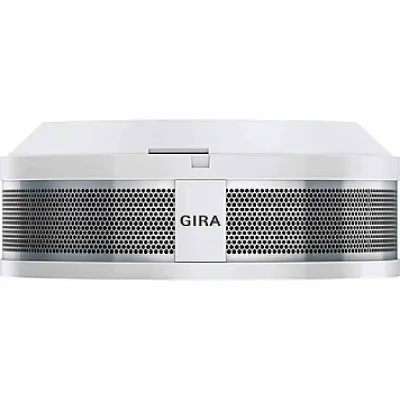 GIRA Rauchwarnmelder Dual Q 233602 | vernetzbar | 10 Jahre Batterie | Hitzesensor | VdS | DIN 14676 | reinweiß