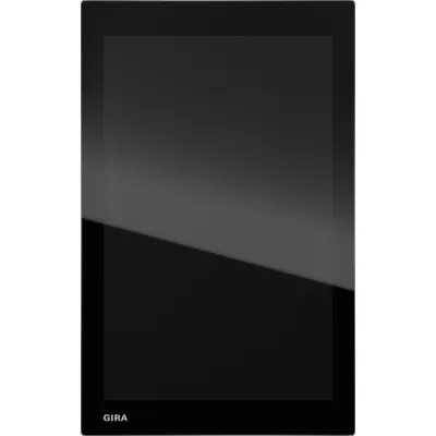 GIRA Raumbediengerät G1 208705 | Smart Home Bedienelement KNX Unterputz | Glas Schwarz | Multitouch | 2. Generation