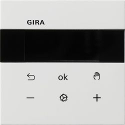 Gira Raumtemperaturregler System 3000 BT reinweiß (5394112)