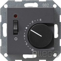 Gira Raumthermostat Öffner + Schalter 039328 24V System 55 anthrazit