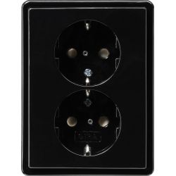 GIRA Schuko-Doppelst.dose sw 078347