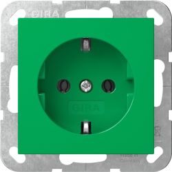 GIRA SCHUKO-Steckd. System 55 Grün 4455107