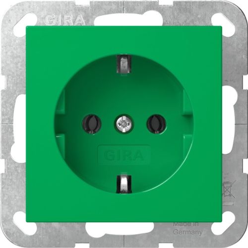 Bild: GIRA SCHUKO-Steckd. System 55 Grün 4455107