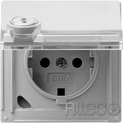 Gira Schuko-Steckdose alu verschliessbar,TX44 044965