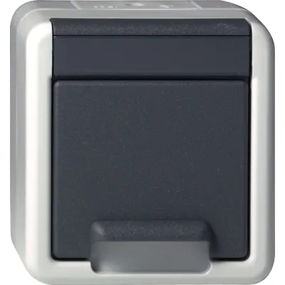 Gira Schuko-Steckdose gr AP-WG 044030