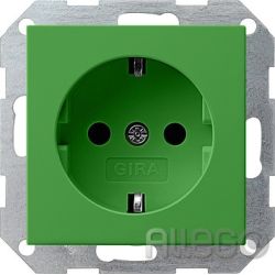 GIRA SCHUKO Steckdose grün 145502