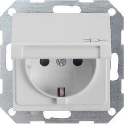 GIRA SCHUKO-Steckdose KD+SH grau 0414015