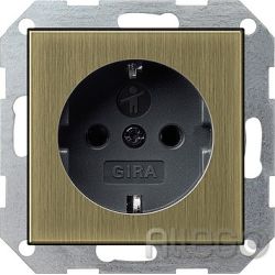 Gira SCHUKO-Steckdose KS System 55 brz/anth 0453603