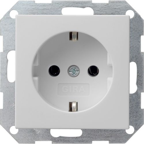 Bild: GIRA SCHUKO-Steckdose o.Kr. grau 0466015