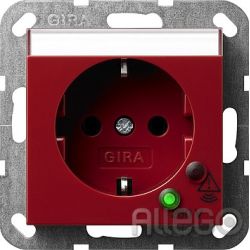 Gira Schuko-Steckdose rt/gl m.Überspann.schutz 045102