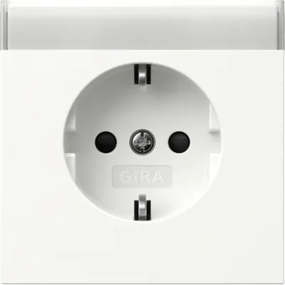 GIRA SCHUKO-Steckdose 446270 | 16A 250V | Unterputz IP20 | erhöhter Berührungsschutz | Kunststoff glänzend | reinweiß