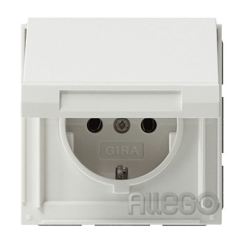 Bild: Gira Schuko-Steckdose rws m.Klappd., TX44 045466