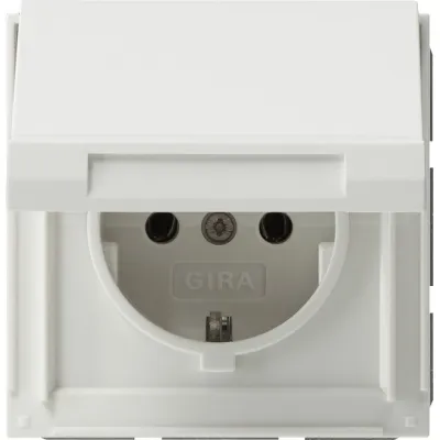 Gira Schuko-Steckdose rws m.Klappd., TX44 045466