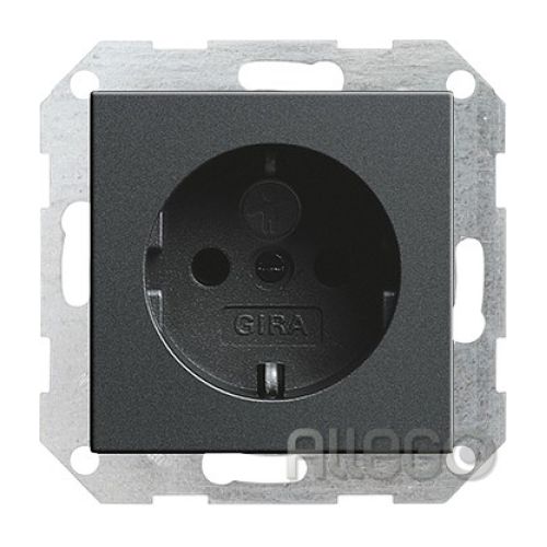 Bild: Gira Schuko-Steckdose SK KS 018328 System 55 Anthrazit Gira Schuko-Steckdose SK 