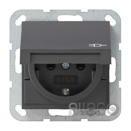 Bild: Gira Schuko Steckdose SK KS KD 272428 System 55 Anthrazit Gira Schuko Steckdose 