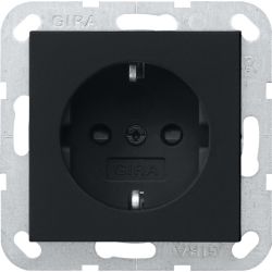 GIRA Schuko-Steckdose sw ohne Krallen 2755005
